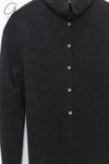 SWAYING 24 Autumn and Winter Cashmere Fake Two-piece Cardigan SW-SW24AW1T53-TH Carbon Gray SW-SW24AW1T52